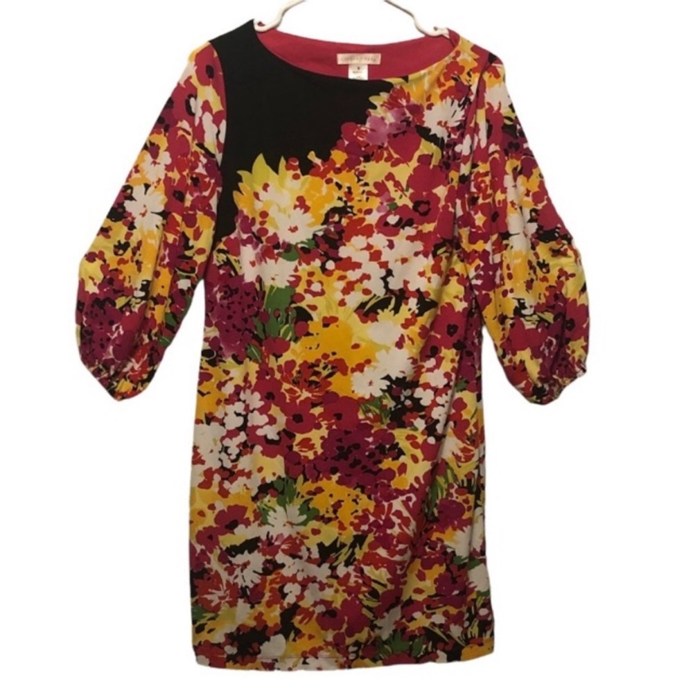 LONDON TIMES Bright And Colorful FLORAL Dress Size 8